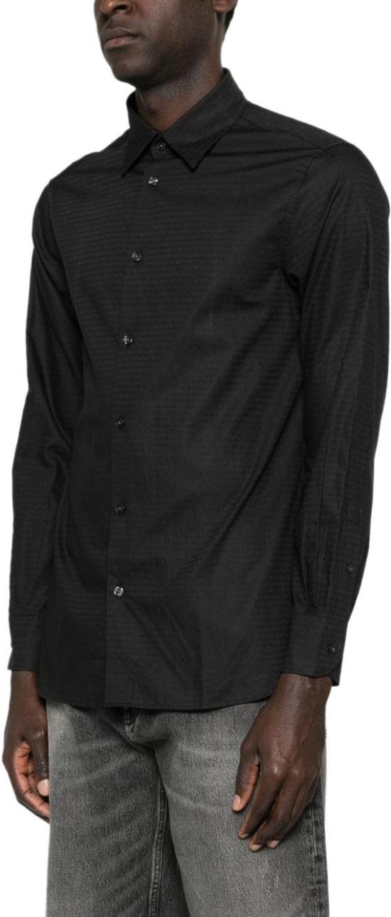 26SS 엠포리오 아르마니 긴팔 셔츠 EM001537AF18123FC203 BLACK - EMPORIO ARMANI