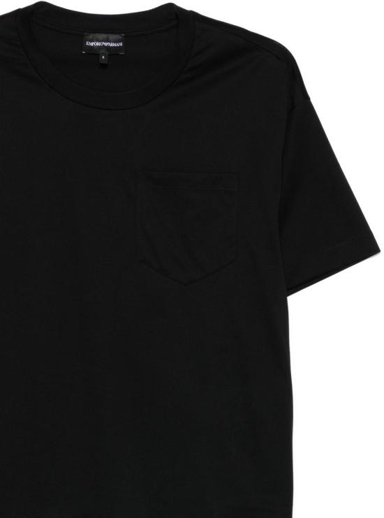 26SS 엠포리오 아르마니 반팔 티셔츠 EW003867AF10003UC001 BLACK - EMPORIO ARMANI