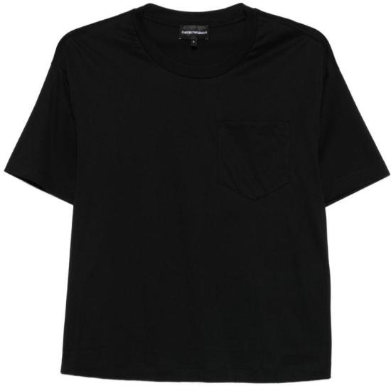 26SS 엠포리오 아르마니 반팔 티셔츠 EW003867AF10003UC001 BLACK