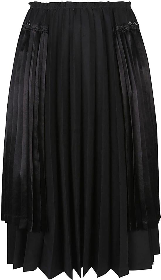 25SS 꼼데가르송 미디 스커트 1OS0070521 BLACK