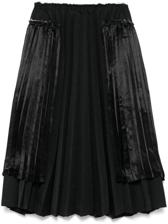 25SS 꼼데가르송 미디 스커트 1OS0070521 BLACK - COMME DES GARCONS