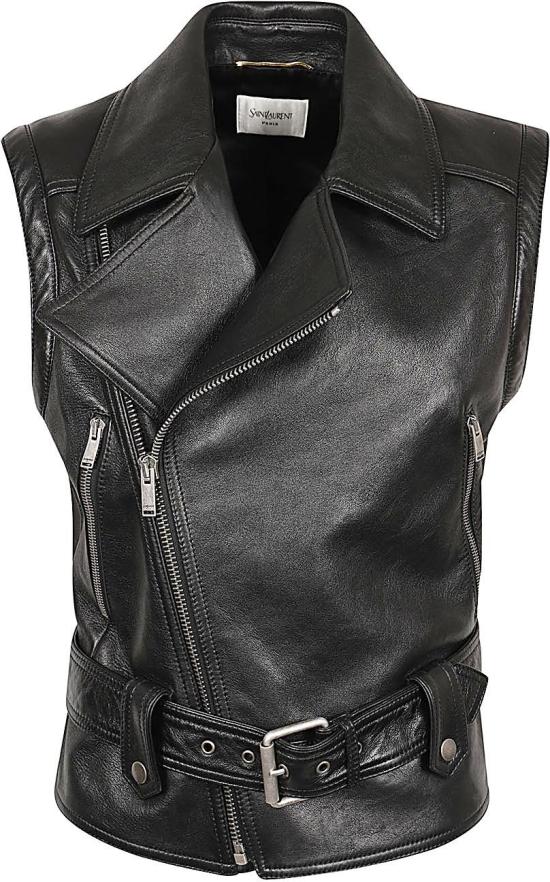 26SS 생로랑 가죽 자켓 865216YCQT21000 BLACK - SAINT LAURENT