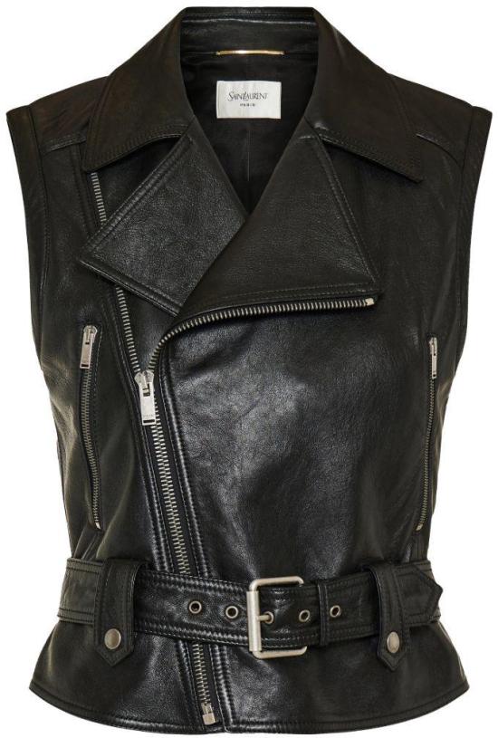 26SS 생로랑 가죽 자켓 865216YCQT21000 BLACK