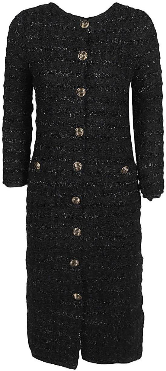  발렌시아가 미디 원피스 704556T16511000 BLACK