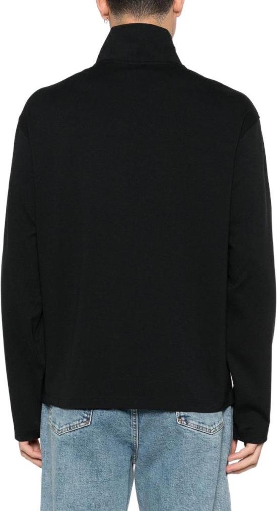 26SS 엠포리오 아르마니 집업 니트 EM004747AF17659UC001 BLACK - EMPORIO ARMANI