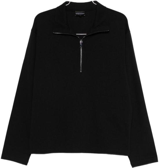 26SS 엠포리오 아르마니 집업 니트 EM004747AF17659UC001 BLACK