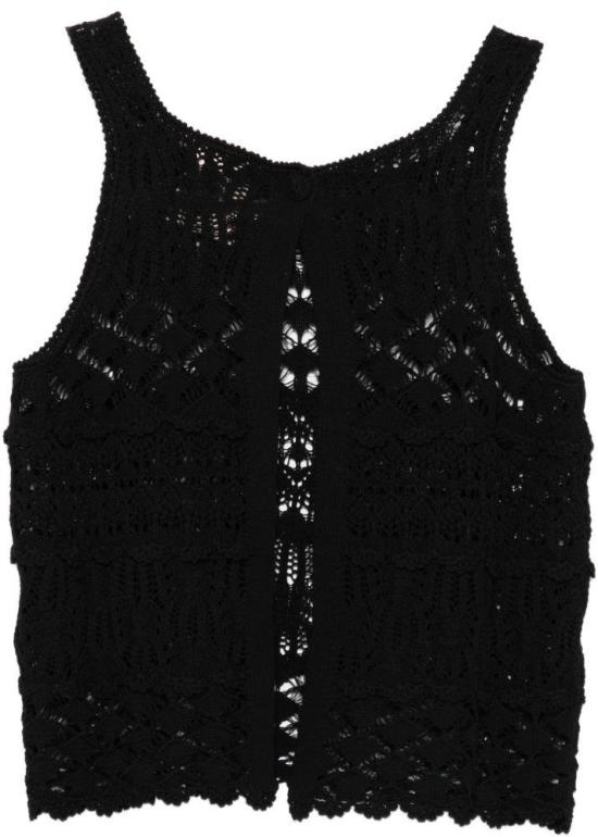 26SS 세미쿠튀르 민소매 티셔츠 S6SF01Y690 BLACK - SEMI-COUTURE