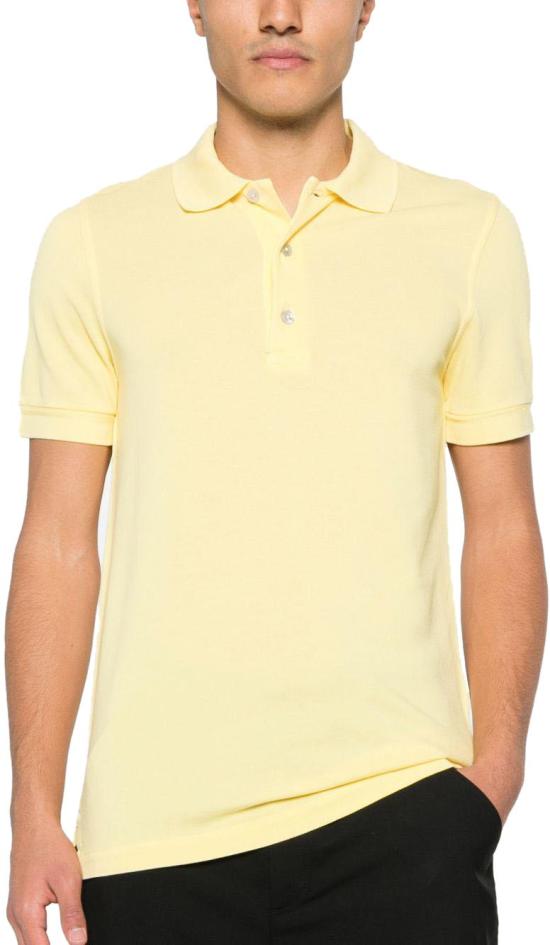 26SS 톰포드 폴로 티셔츠 JPS011JMT013YCK YELLOW - TOMFORD