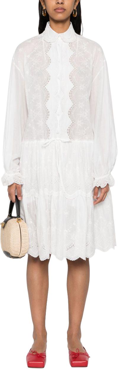  에르마노 설비노 숏 원피스 D442Q339HBY14800 WHITE - ERMANNO SCERVINO