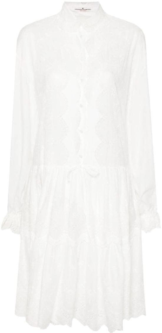 에르마노 설비노 숏 원피스 D442Q339HBY14800 WHITE