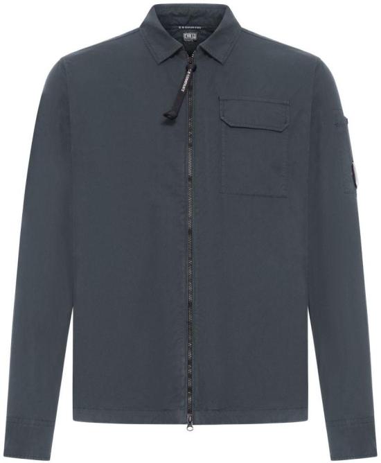 26SS 씨피 컴퍼니 오가닉 개버딘 지퍼 렌즈 오버셔츠 20CMOS705A110143G921 GREY