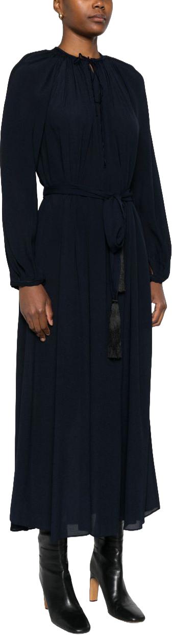 25FW 포르테포르테 롱 원피스 14087MYDRESSNOTTE NAVY - FORTE FORTE