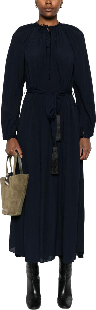 25FW 포르테포르테 롱 원피스 14087MYDRESSNOTTE NAVY - FORTE FORTE