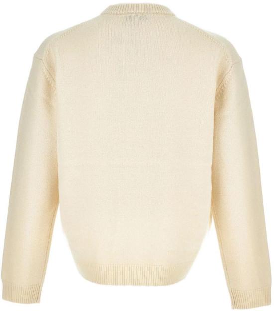 25FW 메종키츠네 폭스 헤드 인타르시아 메리노 스웨터 PM00816KM03290395 BEIGE - MAISON KITSUNE