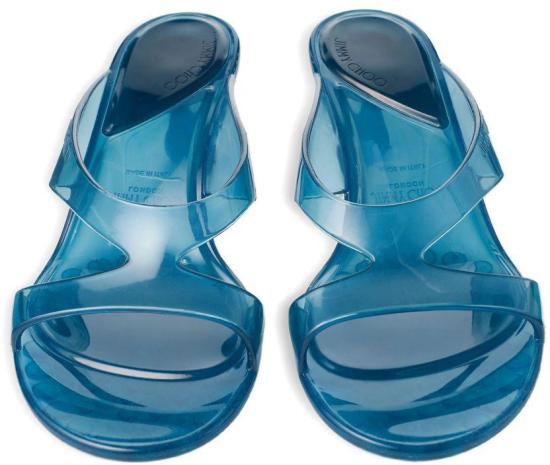 26FW 지미추 뮬/슬리퍼 JELLYDROP50TPZLIGHTLAGOON BLUE - JIMMY CHOO