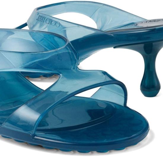 26FW 지미추 뮬/슬리퍼 JELLYDROP50TPZLIGHTLAGOON BLUE - JIMMY CHOO