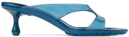 26FW 지미추 뮬/슬리퍼 JELLYDROP50TPZLIGHTLAGOON BLUE