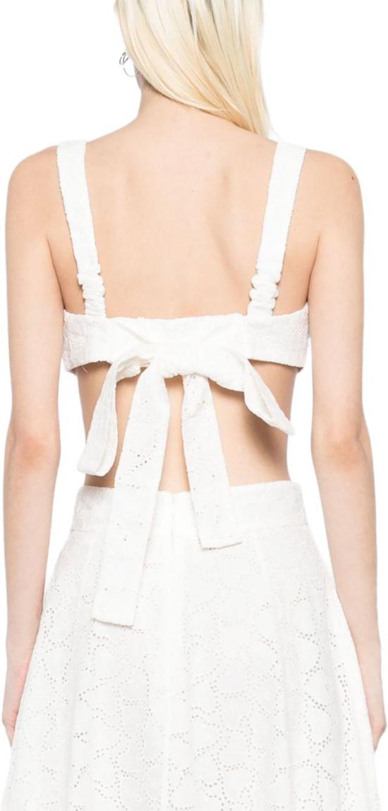 25SS 짐머만 민소매 티셔츠 2545TR251IVO WHITE - ZIMMERMANN