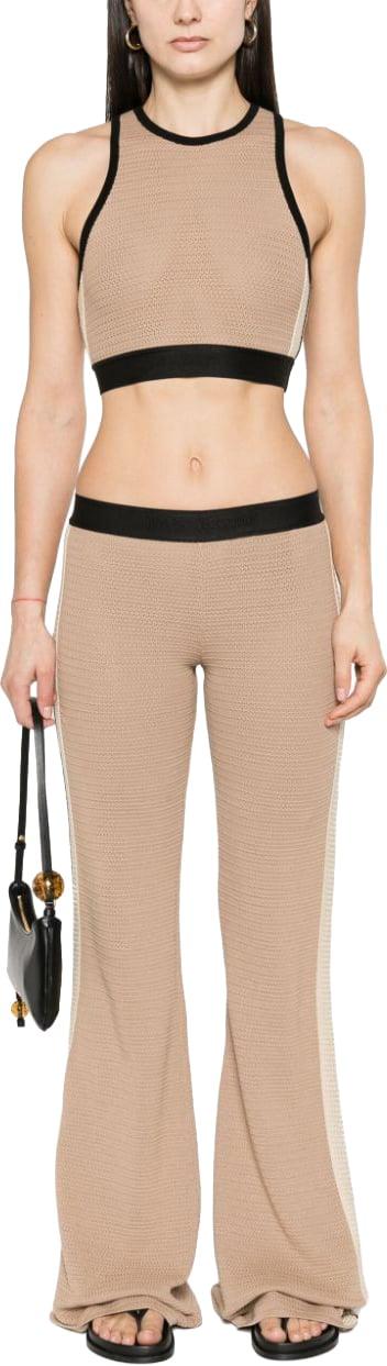  팜앤젤스 트레이닝 티셔츠 PWHT001S24KNI0016410 BEIGE - PALM ANGELS