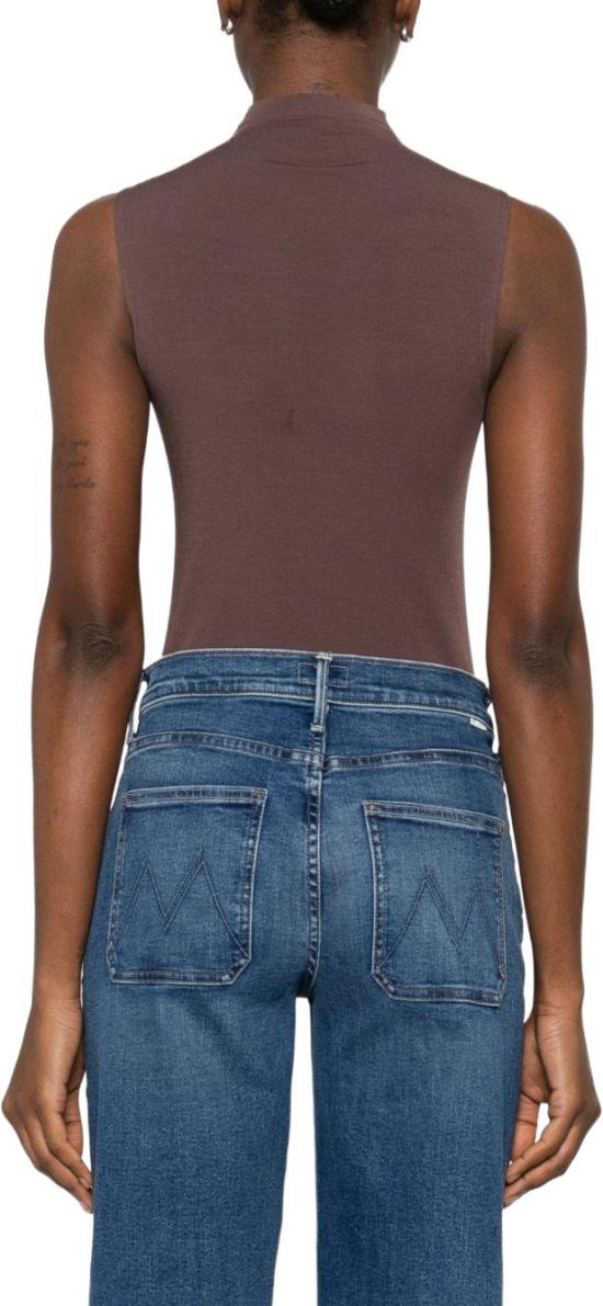 26SS 월포드 바디수트 티셔츠 760714877 BROWN - WOLFORD