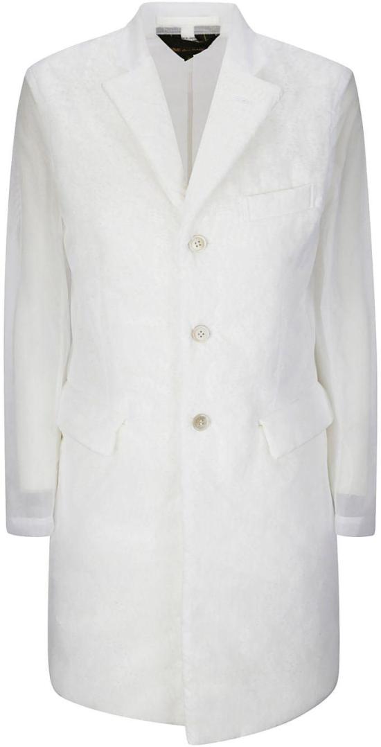  꼼데가르송 트렌치 코트 GOJ0070511 WHITE