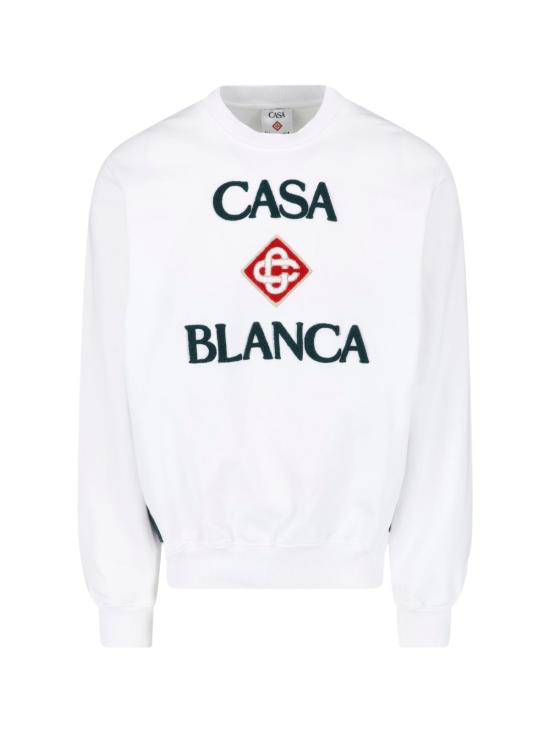 26FW 카사블랑카 긴팔 티셔츠 M PF26 JTP 293 03 CASABLANCA STACKED LOGO White