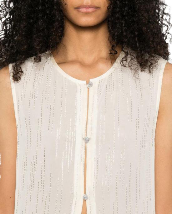 26SS 포르테포르테 민소매 티셔츠 14889MYJACKETCRYSTAL WHITE - FORTE FORTE