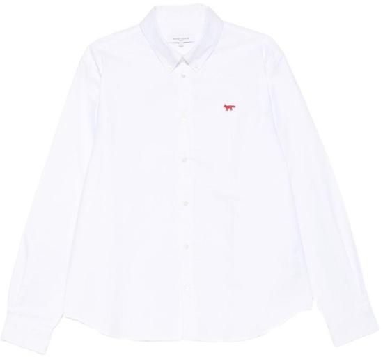 26SS 메종키츠네 긴팔 셔츠 QM00426WC5062P100 WHITE