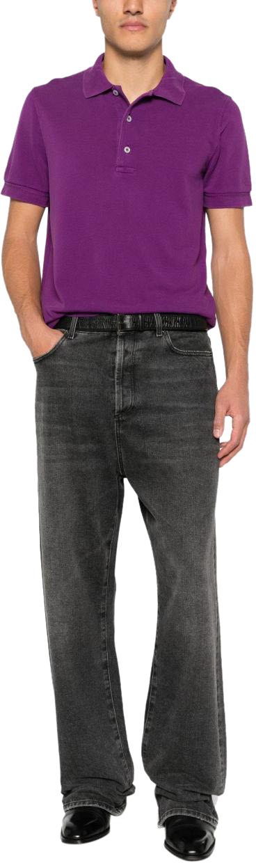 26SS 톰포드 폴로 티셔츠 JPS011JMT013VAQ PURPLE - TOMFORD