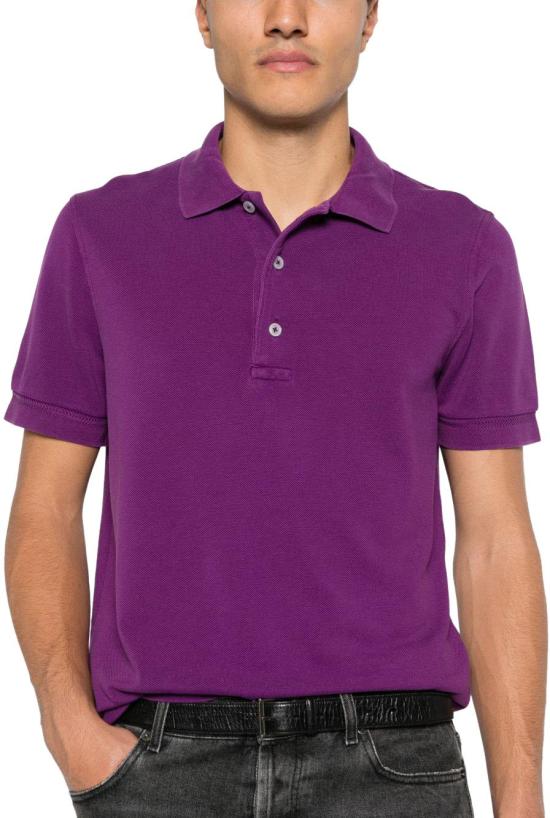 26SS 톰포드 폴로 티셔츠 JPS011JMT013VAQ PURPLE - TOMFORD