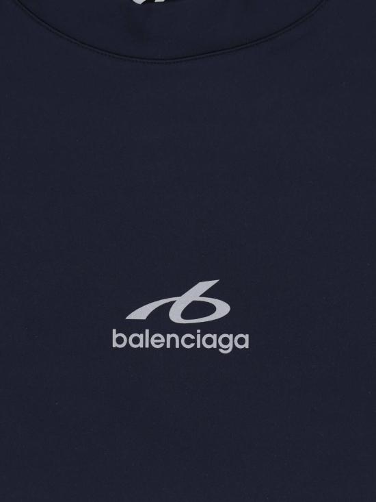 26FW 발렌시아가 테크웨어 롱 슬리브 티셔츠 A000NQ TUVN7 8502 Blue - BALENCIAGA