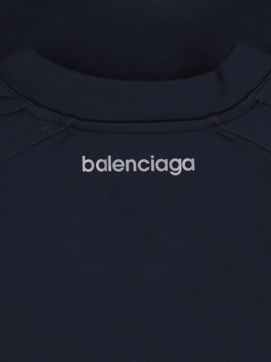 26FW 발렌시아가 테크웨어 롱 슬리브 티셔츠 A000NQ TUVN7 8502 Blue - BALENCIAGA
