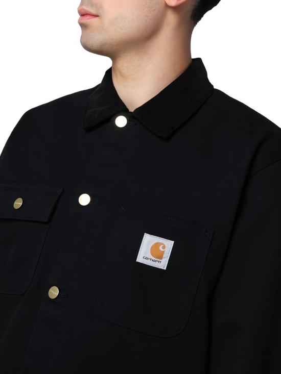 26FW 칼하트 언라인드 디어본 캔버스 미시건 초어 코트 I03151900E02 BLACK - CARHARTT