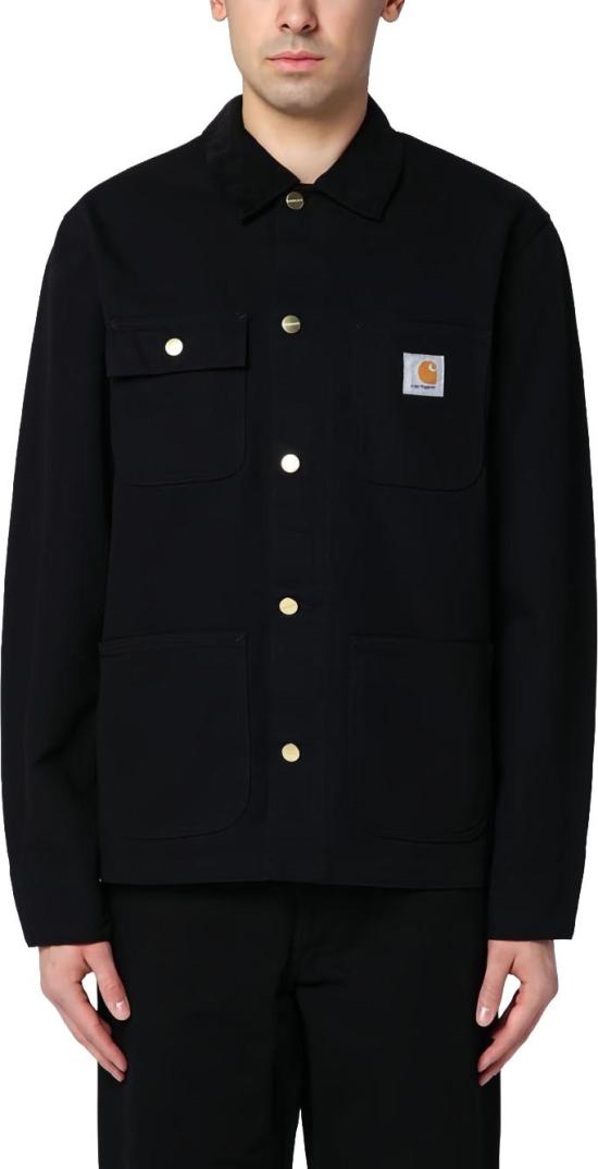 26FW 칼하트 언라인드 디어본 캔버스 미시건 초어 코트 I03151900E02 BLACK - CARHARTT