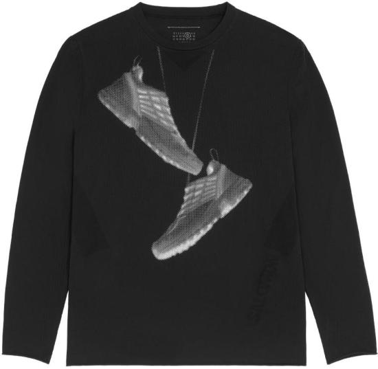 25SS 마르지엘라 긴팔 티셔츠 SH0GC0052M20101900 BLACK
