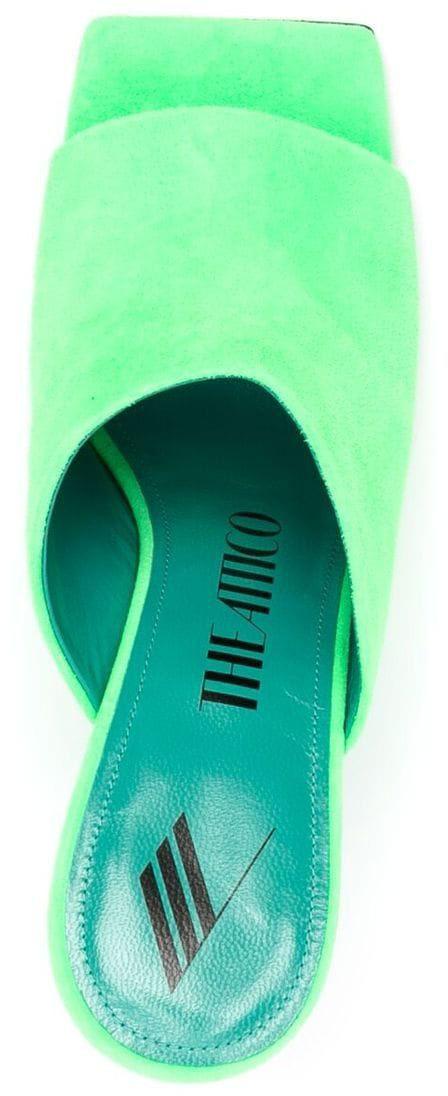 디 아티코 뮬/슬리퍼 231WS634L007163 GREEN - THE ATTICO