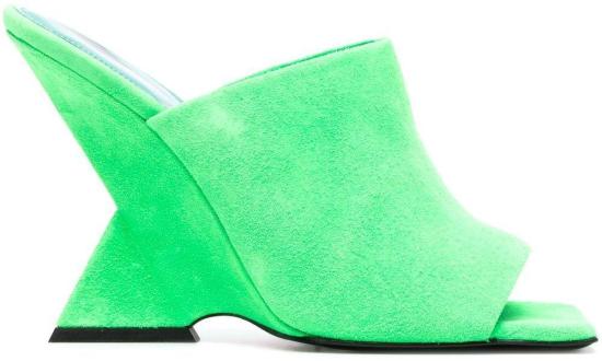  디 아티코 뮬/슬리퍼 231WS634L007163 GREEN - THE ATTICO