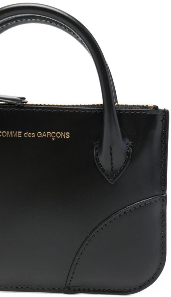 26SS 꼼데가르송 클래식 레더 라인 파우치 SA8100HA1 BLACK - COMME DES GARCONS