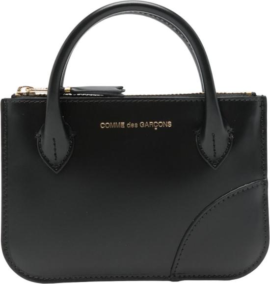 26SS 꼼데가르송 클래식 레더 라인 파우치 SA8100HA1 BLACK