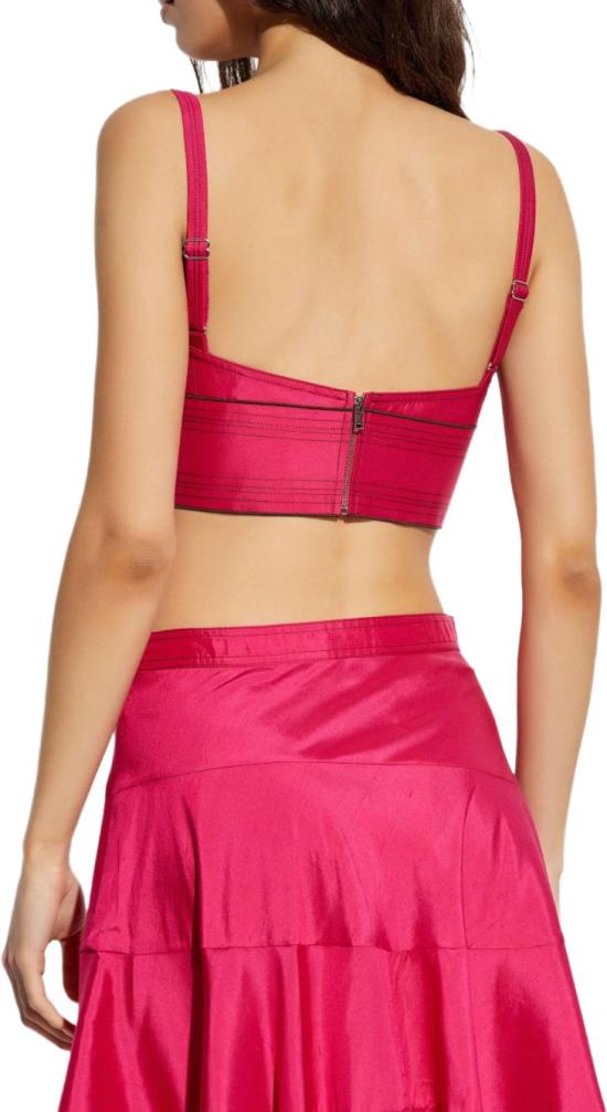 25FW 토리버치 민소매 티셔츠 172869654 PINK - TORY BURCH