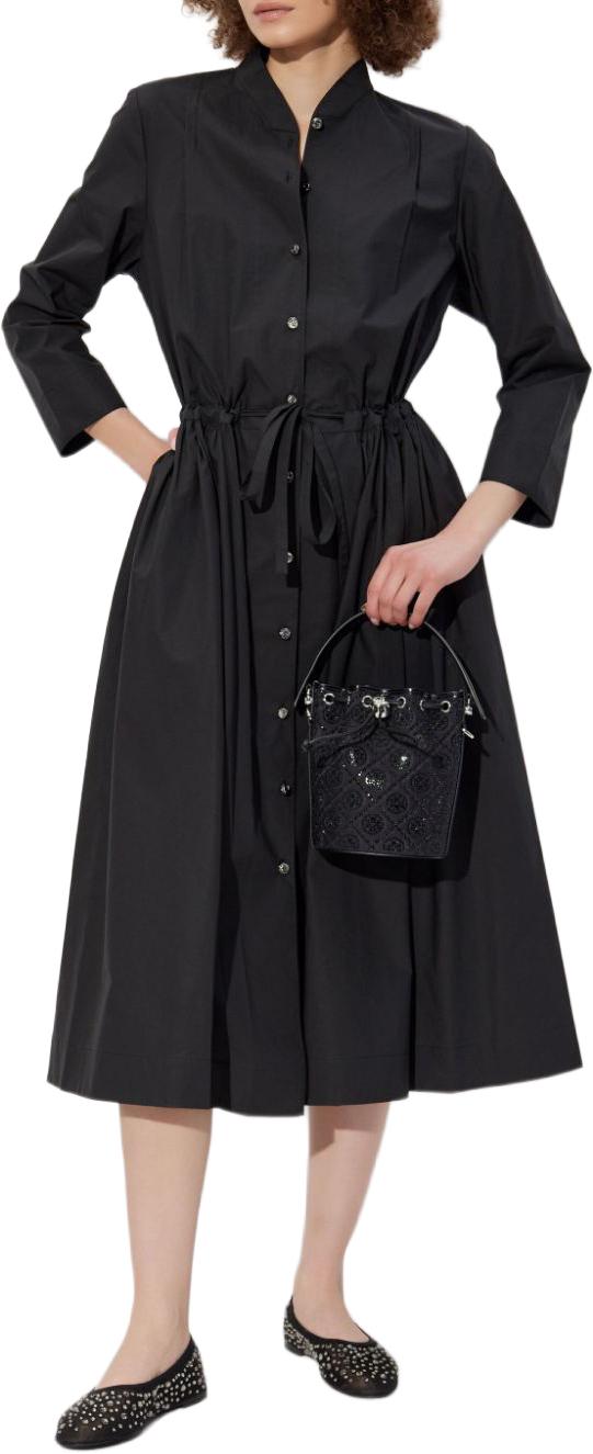 25SS 토리버치 미디 원피스 164582001 BLACK - TORY BURCH