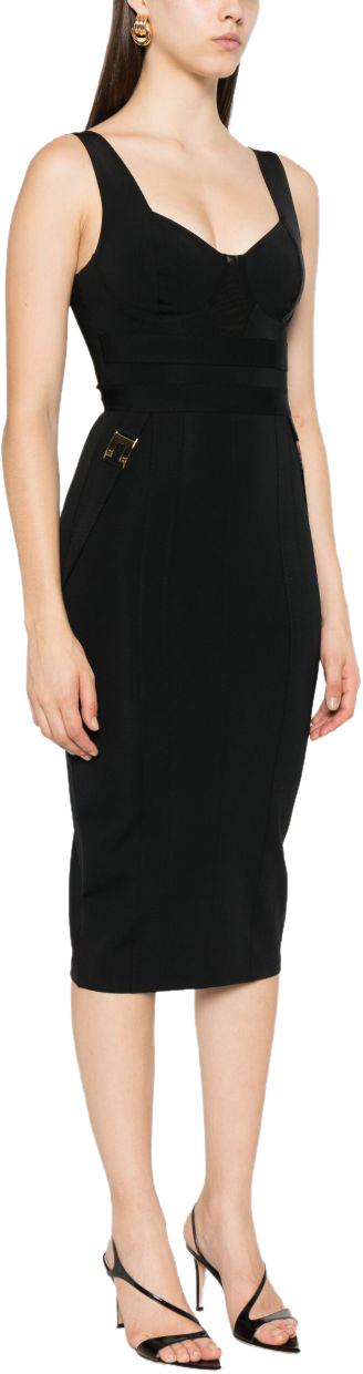25FW 엘리자베타프랜치 숏 원피스 AB80856E2110 BLACK - ELISABETTA FRANCHI