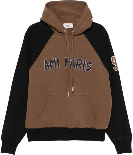 25FW 아미 ADC 로고 자수 레글런 후디 HSW7687472162 BROWN
