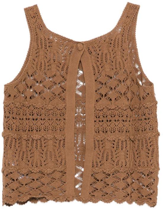 26SS 세미쿠튀르 민소매 티셔츠 S6SF01T891 BEIGE - SEMI-COUTURE