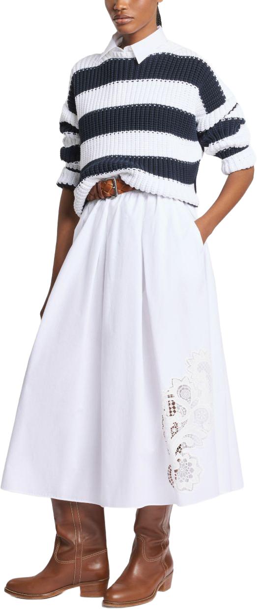 26SS 페이 미디 스커트 NXW9252550RZDHB001 WHITE - FAY