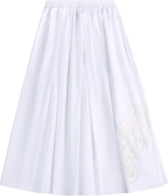 26SS 페이 미디 스커트 NXW9252550RZDHB001 WHITE