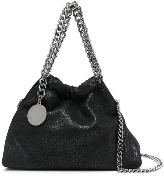 26FW 스텔라 맥카트니 팔라벨라 드로스트링 숄더백 7B0144W91321000 BLACK
