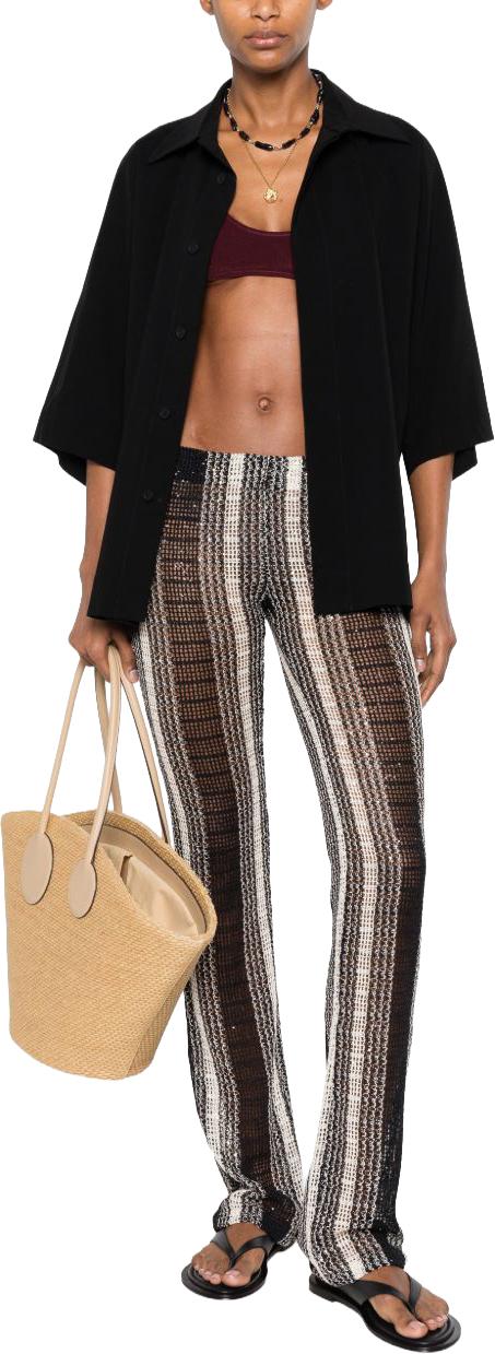 26SS 미소니 트레이닝/조거 팬츠 MS26SI06BV00J7S91SR BLACK - MISSONI