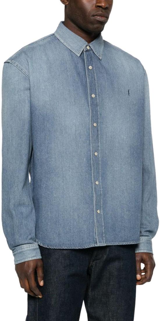 26SS 생로랑 데님 셔츠 862246Y29YA4428 BLUE - SAINT LAURENT