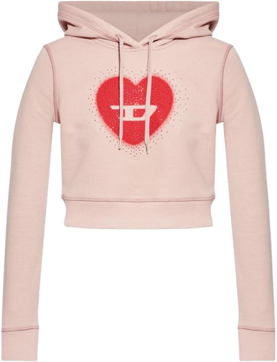 26SS 디젤 후드 티셔츠 A219520NSEX33L PINK